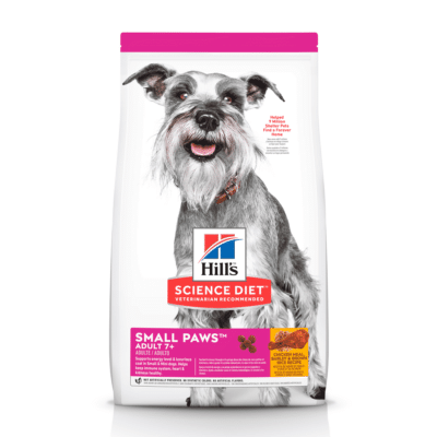 hill's pet nutrition adult 7+ small paws