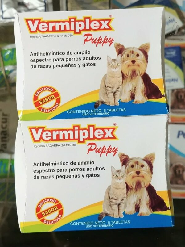 Vermiplex puppy tabletas