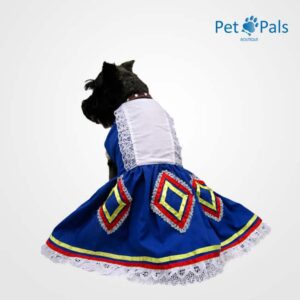 vestido mexicano para perro espalda