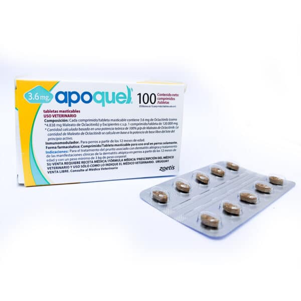 Apoquel tabletas masticables 100 tabs 3.6 mg